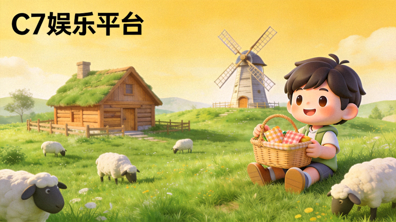 C7娱乐平台休闲放松类游戏场景 - 宁静的田园风光与轻松的角色